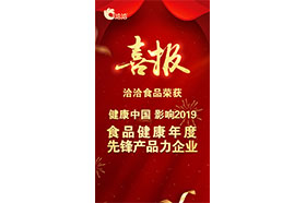 “健康中国•影响2019 食品健康年度先锋产品力黄色向日葵视频官方网站下载安装”称号